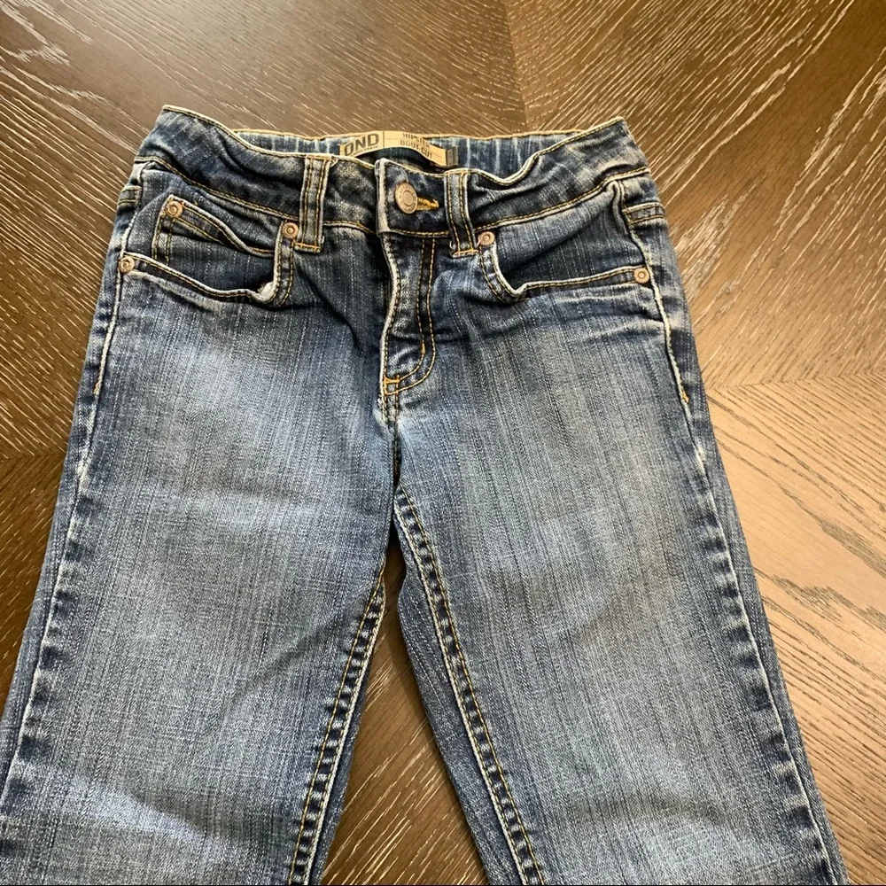 Old Navy denim faded hipster slim bootcut Jeans Size 10 slim